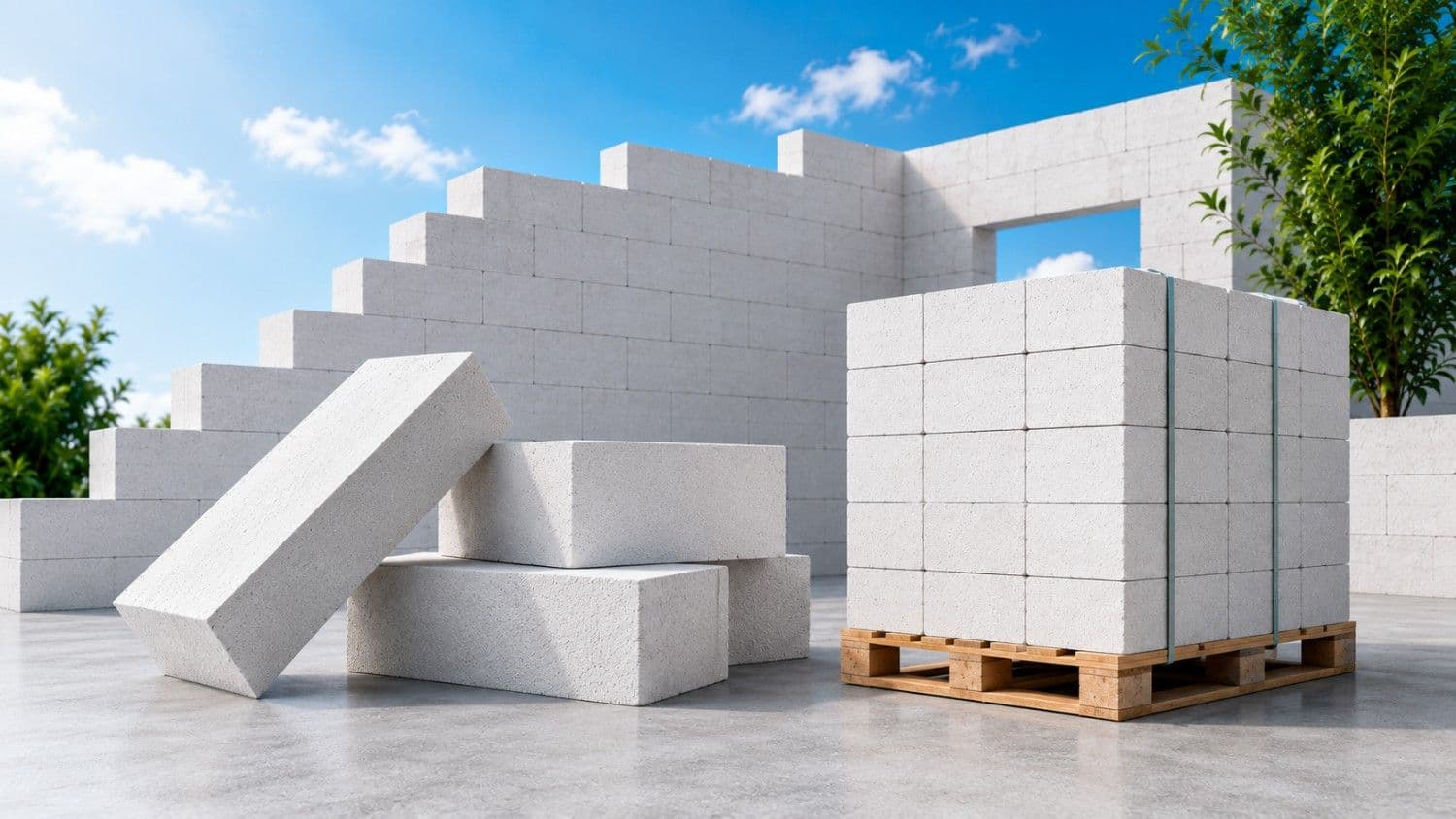 Concrete construction project