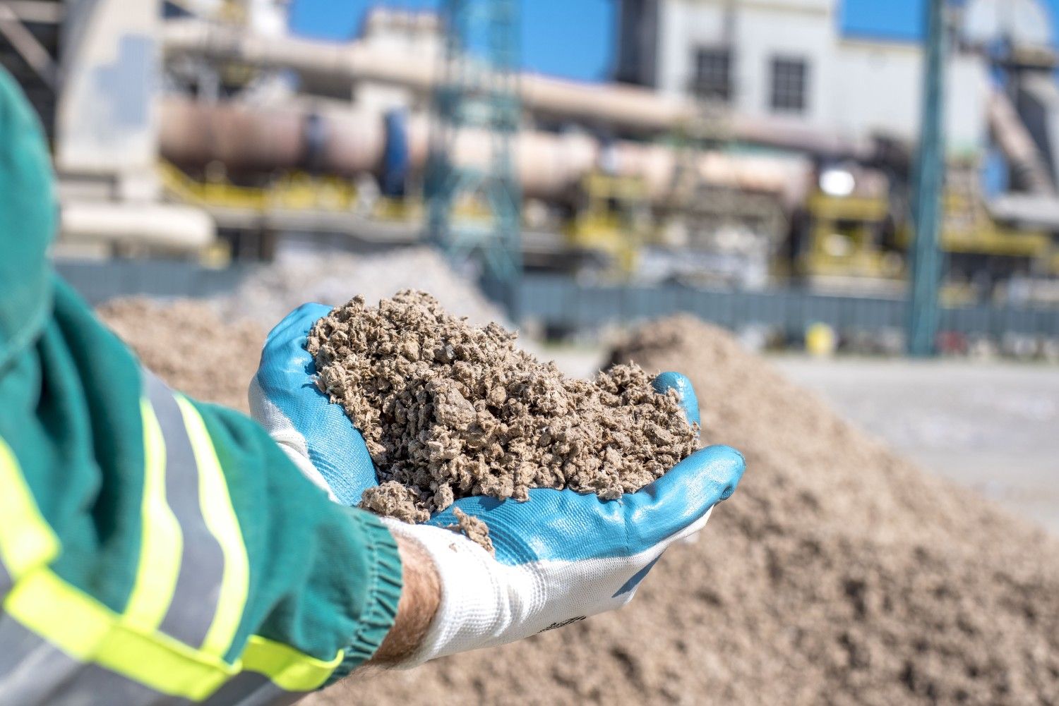 Concrete construction site